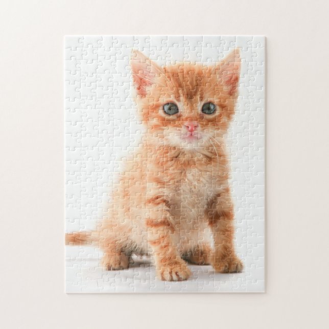 Adorable Orange Tabby Kitten Jigsaw Puzzle (Vertical)