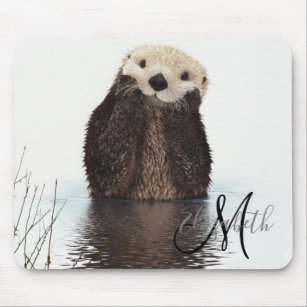 Otter Personalised Computer Mouse Mat 
