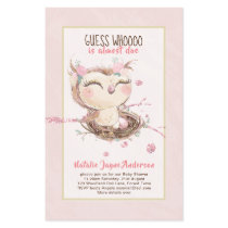 Adorable OWL Baby Shower Girls or Boys Invitation Flyer