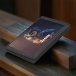 Adorable Owl Trifold Wallet<br><div class="desc">An adorable owl with ginormous eyes and your name.</div>