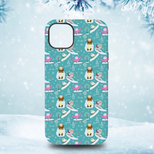 Adorable Owls Enjoying A Winter Day Case_Mate iPhone 14 Plus Case