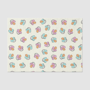 Adorable Pacifier Gender Reveal Baby Shower Tissue Paper