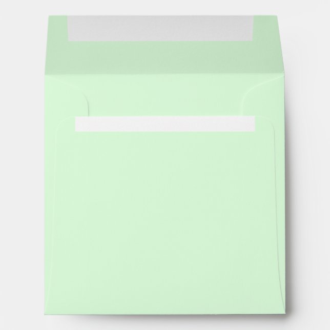 Adorable Pale Mint Green Envelope (Back (Bottom))