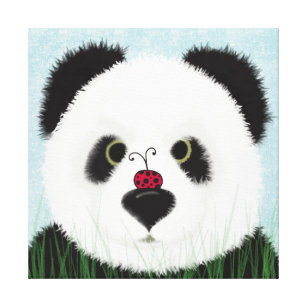 Adorable Panda Bear Canvas Print