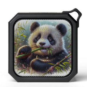 Adorable Panda Bear Eating Bamboo Bluetooth Speaker