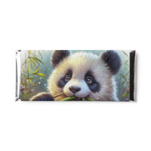 Adorable Panda Bear Eating Bamboo Hershey Bar Favors