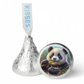 Adorable Panda Bear Eating Bamboo Hershey®'s Kisses®