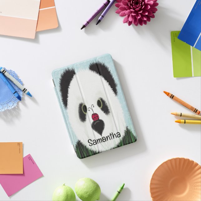 Adorable Panda Bear iPad Mini Cover (In Situ)
