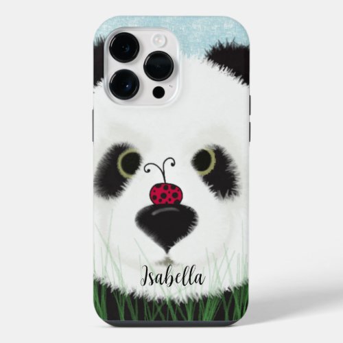 Adorable Panda Bear iPhone 14 Pro Max Case