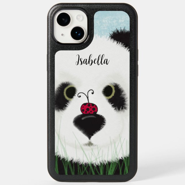 Adorable Panda Bear Otterbox iPhone Case (Back)