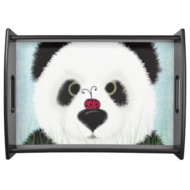 Adorable Panda Bear Serving Tray (Front)