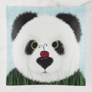 Adorable Panda Bear Trinket Tray