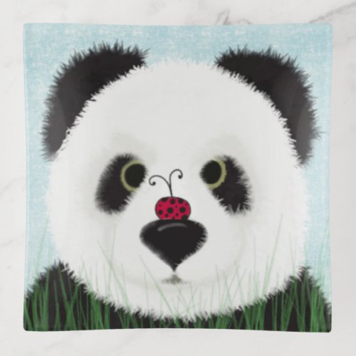 Adorable Panda Bear Trinket Tray