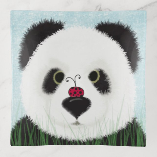 Adorable Panda Bear Trinket Tray (Front)