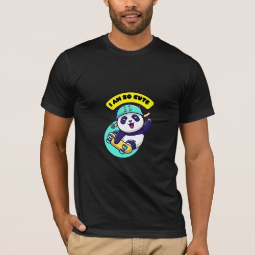 Adorable Panda Charm T_Shirt
