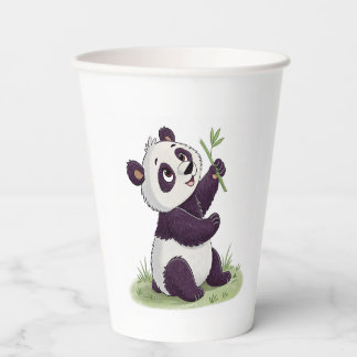 Adorable Panda Design paper cup