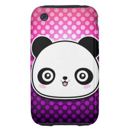 Adorable Panda Iphone 3 Tough Case