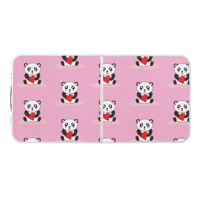 Adorable Panda Ping Pong Table Design (Top)