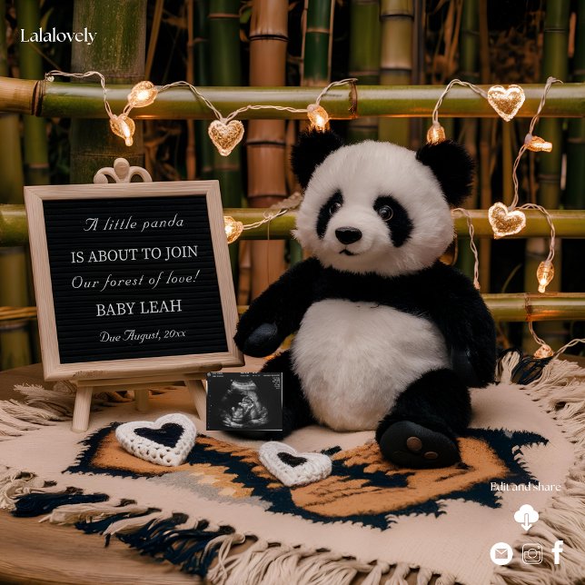Adorable Panda Plushie  Pregnancy Announcement (Creator Uploaded)