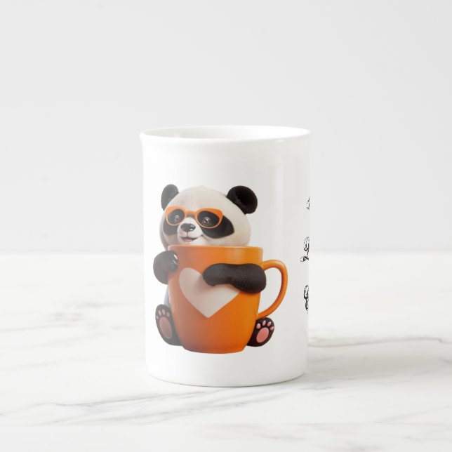 Adorable Panda Print Mug (Front)