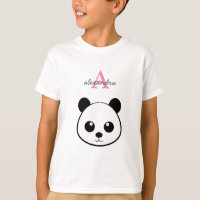 Adorable Panda with Monogram – Soft Kawaii Design