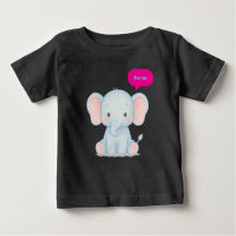 Adorable Pastel Baby Elephant Illustration