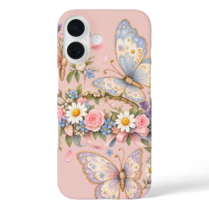 Adorable Pastel Butterfly Art  iPhone 16 Case
