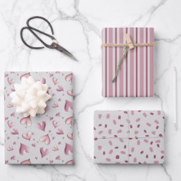 Adorable Pastel Pinks Wrapping Paper Sheets