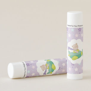 Adorable Pastel Teddy Bear Birthday Cake Lip Balm