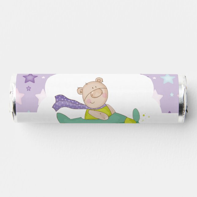 Adorable Pastel Teddy Bear    Breath Savers® Mints (Front)