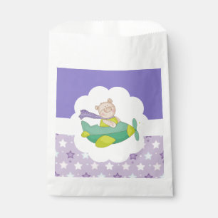 Adorable Pastel Teddy Bear   Favor Bag