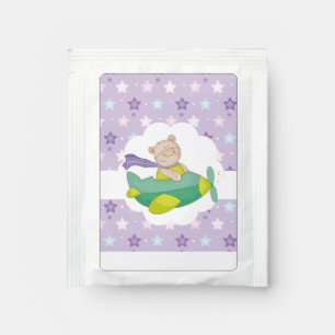Adorable Pastel Teddy Bear     Tea Bag Drink Mix