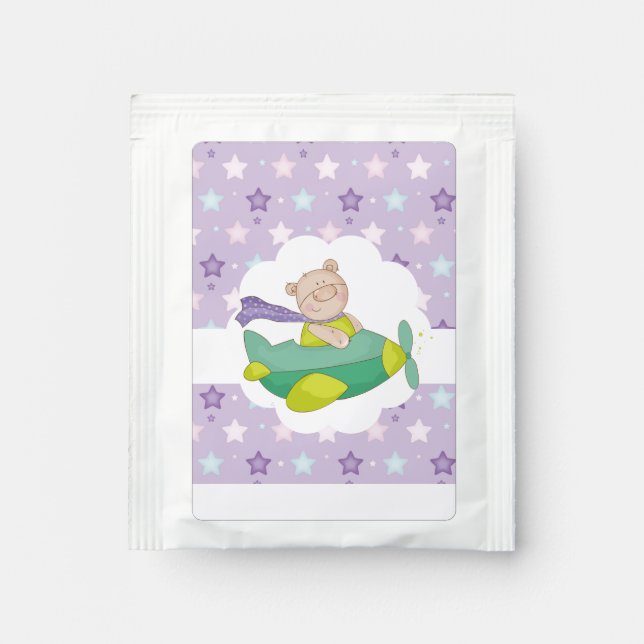 Adorable Pastel Teddy Bear     Tea Bag Drink Mix (Front)