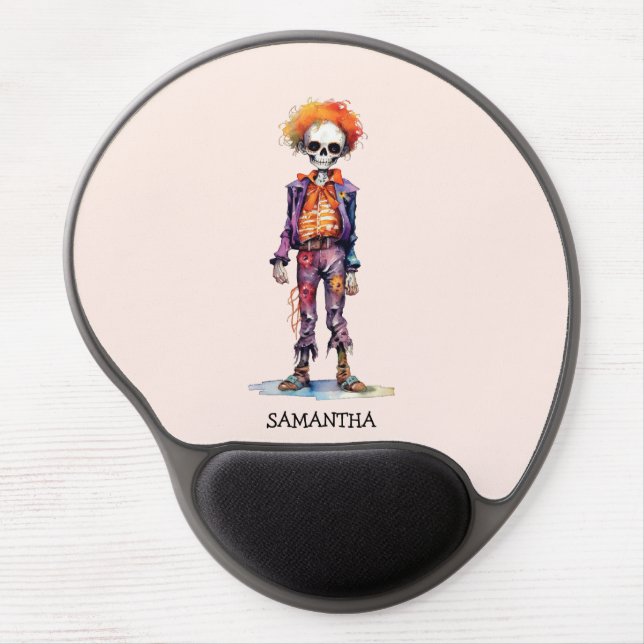 Adorable Pastel Zombie - Cute Halloween Gel Mouse Pad (Front)