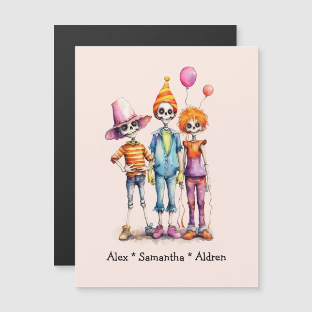 Adorable Pastel Zombie Trio - Cute Halloween (3) (Front/Back)