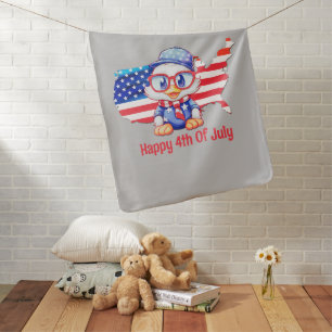 Adorable Patriotic Baby Blanket