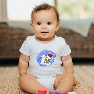 Adorable Penguin And Snowman Baby Bodysuit