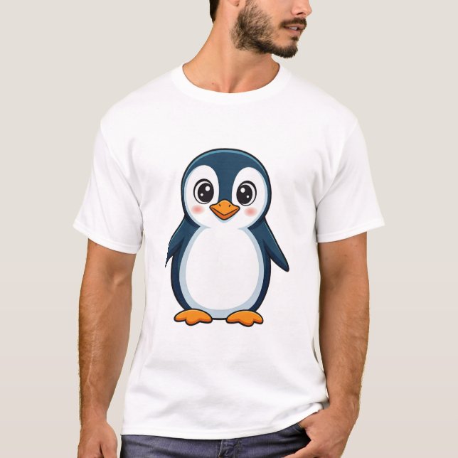 Adorable Penguin Love T-Shirt – A Sweet & Playful  (Front)