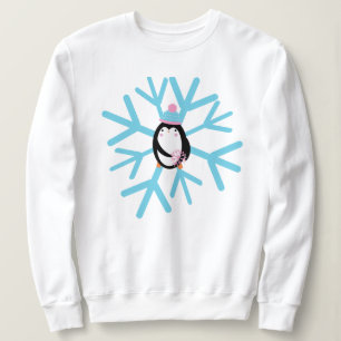 Adorable Penguin Snowflake Christmas Winter Sweatshirt