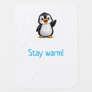 Adorable Penguin Soft Baby Blanket