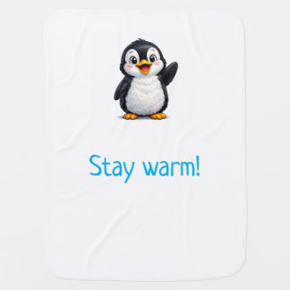 Adorable Penguin Soft Baby Blanket