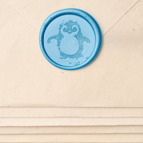 Adorable Penguin Wax Seal Sticker