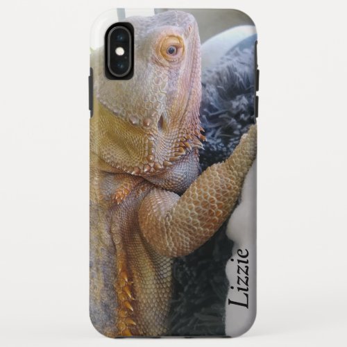 Adorable Personalized Bearded Dragon Print iPhone XS Max Case