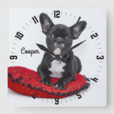 Custom Dog Wall Clock, Personalized Pet Clock, Custom Art Sold By