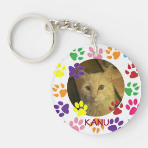 Adorable Personalized favorite Pet Photo and Name Keychain