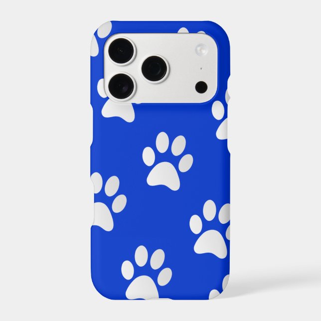 Adorable Pet Paw Print Pattern Iphone Case (Back)