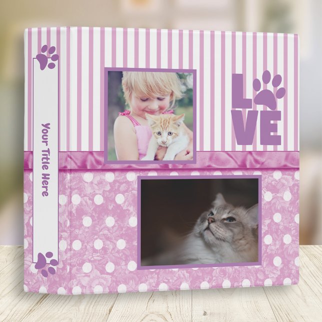 Adorable Pet Photo Scrapbook Album 3 Ring Binder (Creator Uploaded)