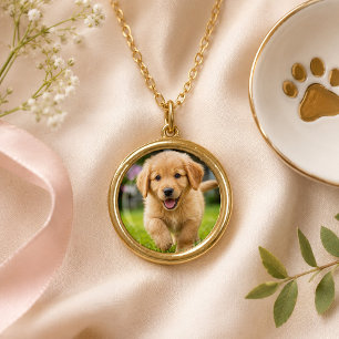 Adorable Pet Puppy Gold Plated Necklace