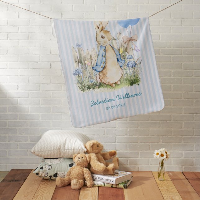 Adorable Peter Rabbit  Baby Blanket (In Situ)