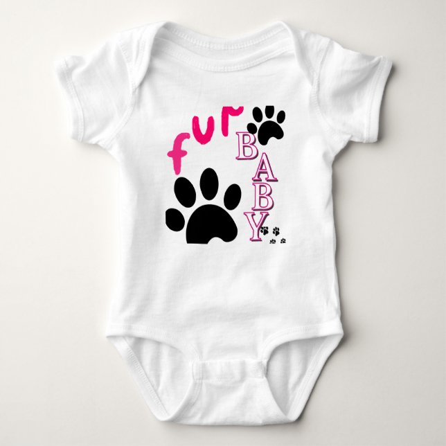Adorable PetLover Baby Bodysuit Cute Animal Design (Front)